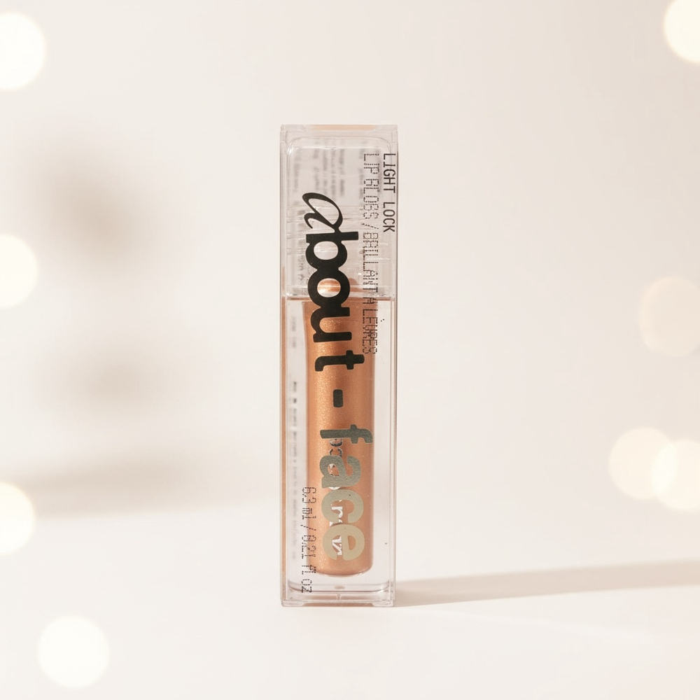 About-Face Such Great Heights Vegan Lip Gloss New In Box